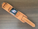Apple Watch x Hermes Leather Cuff Watch Band, Apple Watch 42mm 44mm, Apple Watch band for iwatch Series 1 2 3 4 - eternitizzz-straps-and-accessories