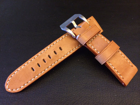 Panerai Watch Strap, Leather Watch Strap, Watch Band 24mm, Louis Vuitton Bag Materials