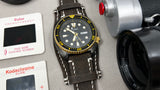 Watch Strap 22mm, Leather Bund Strap, Strap Bund Style compatible for Tudor Black Bay Chrono Watch, Brown Watch Strap 20mm, Apple Watch Band