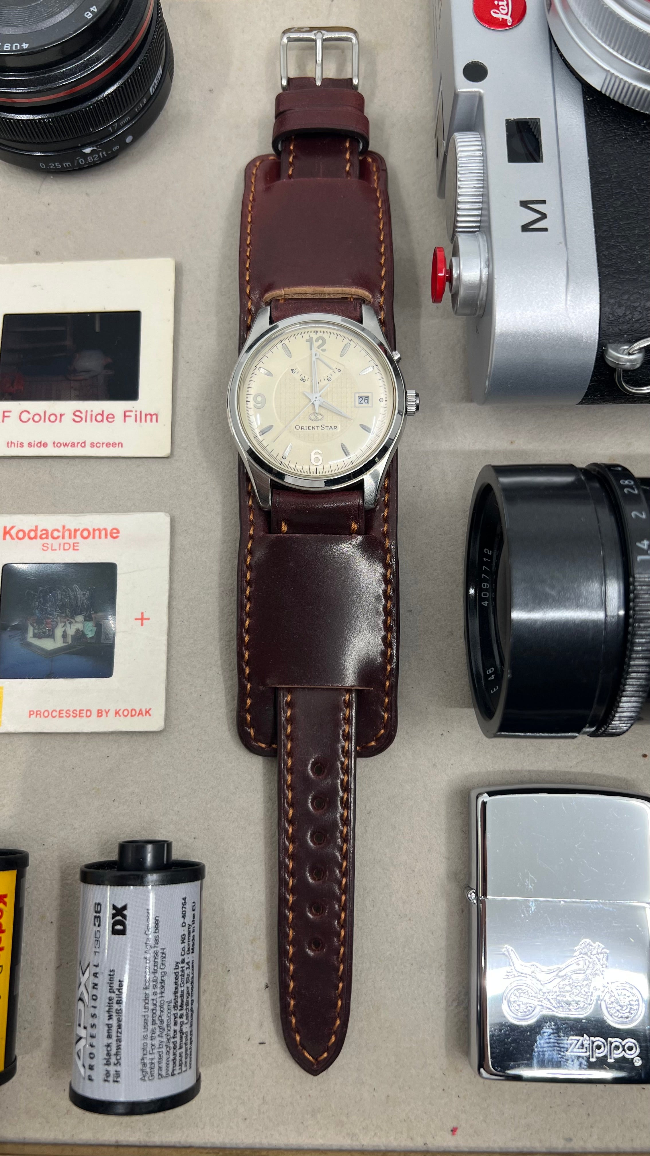 Horween Shell Cordovan Watch Straps 20mm, Bund Style Watchstrap, wristwatch band, Watch Bracelet Replacement, Watchband 22mm 21mm, Handmade Paul Newman Cuff Watch Strap