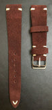 Suede Leather Watch Strap 19mm, Brown Watch Band 20mm, Wristwatch Band Replacement 21mm - eternitizzz-Watch-Straps-Gift-Ideas