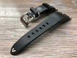 Watch Straps, 20mm Leather Watch Strap, Black Leather Watch Band