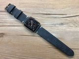 Apple Watch Strap, vintage black watch strap, Apple Watch series 5, Mens Wristwatch Band