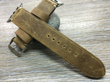 Apple Watch 44mm 40mm 42mm 38mm, Apple Watch Band Strap, Vintage Brown Leather watch strap band,FREE SHIPPING - eternitizzz-straps-and-accessories