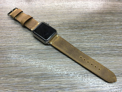 Apple Watch 44mm 40mm 42mm 38mm, Apple Watch Band Strap, Vintage Brown Leather watch strap band,FREE SHIPPING - eternitizzz-straps-and-accessories