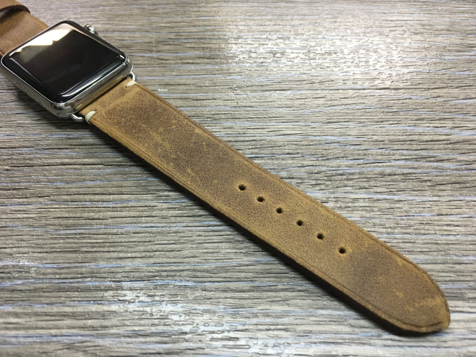 Apple Watch 44mm 40mm 42mm 38mm, Apple Watch Band Strap, Vintage Brown Leather watch strap band,FREE SHIPPING - eternitizzz-straps-and-accessories