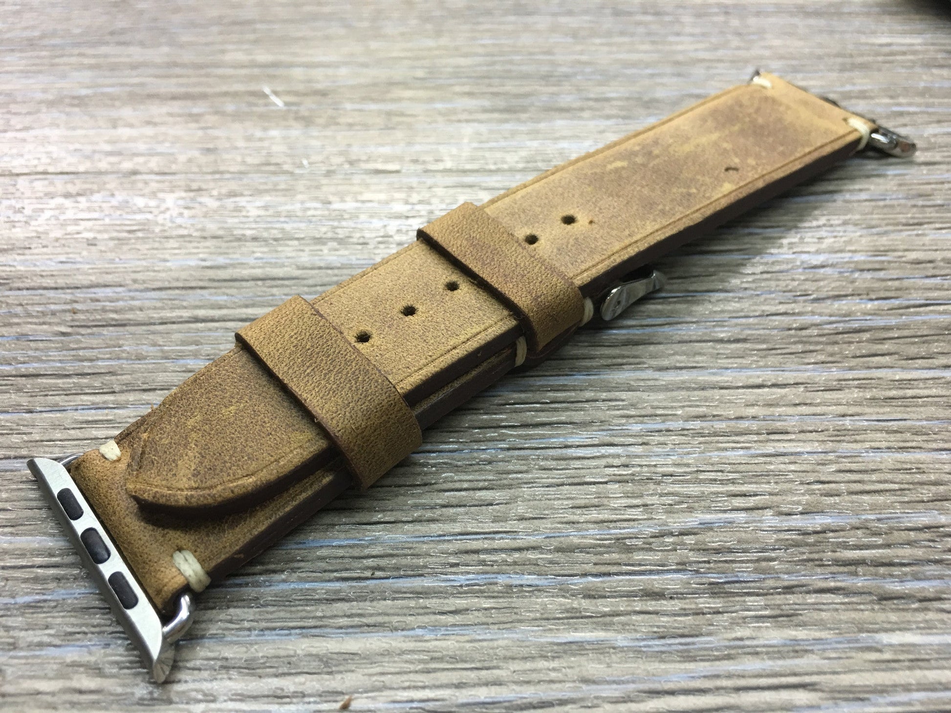 Apple Watch 44mm 40mm 42mm 38mm, Apple Watch Band Strap, Vintage Brown Leather watch strap band,FREE SHIPPING - eternitizzz-straps-and-accessories