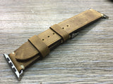 Apple Watch 44mm 40mm 42mm 38mm, Apple Watch Band Strap, Vintage Brown Leather watch strap band,FREE SHIPPING - eternitizzz-straps-and-accessories