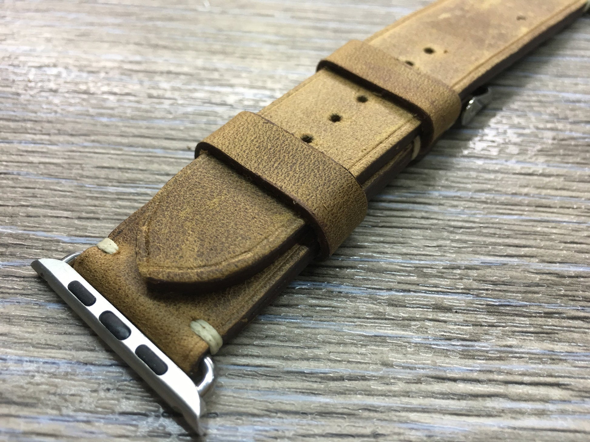 Apple Watch 44mm 40mm 42mm 38mm, Apple Watch Band Strap, Vintage Brown Leather watch strap band,FREE SHIPPING - eternitizzz-straps-and-accessories