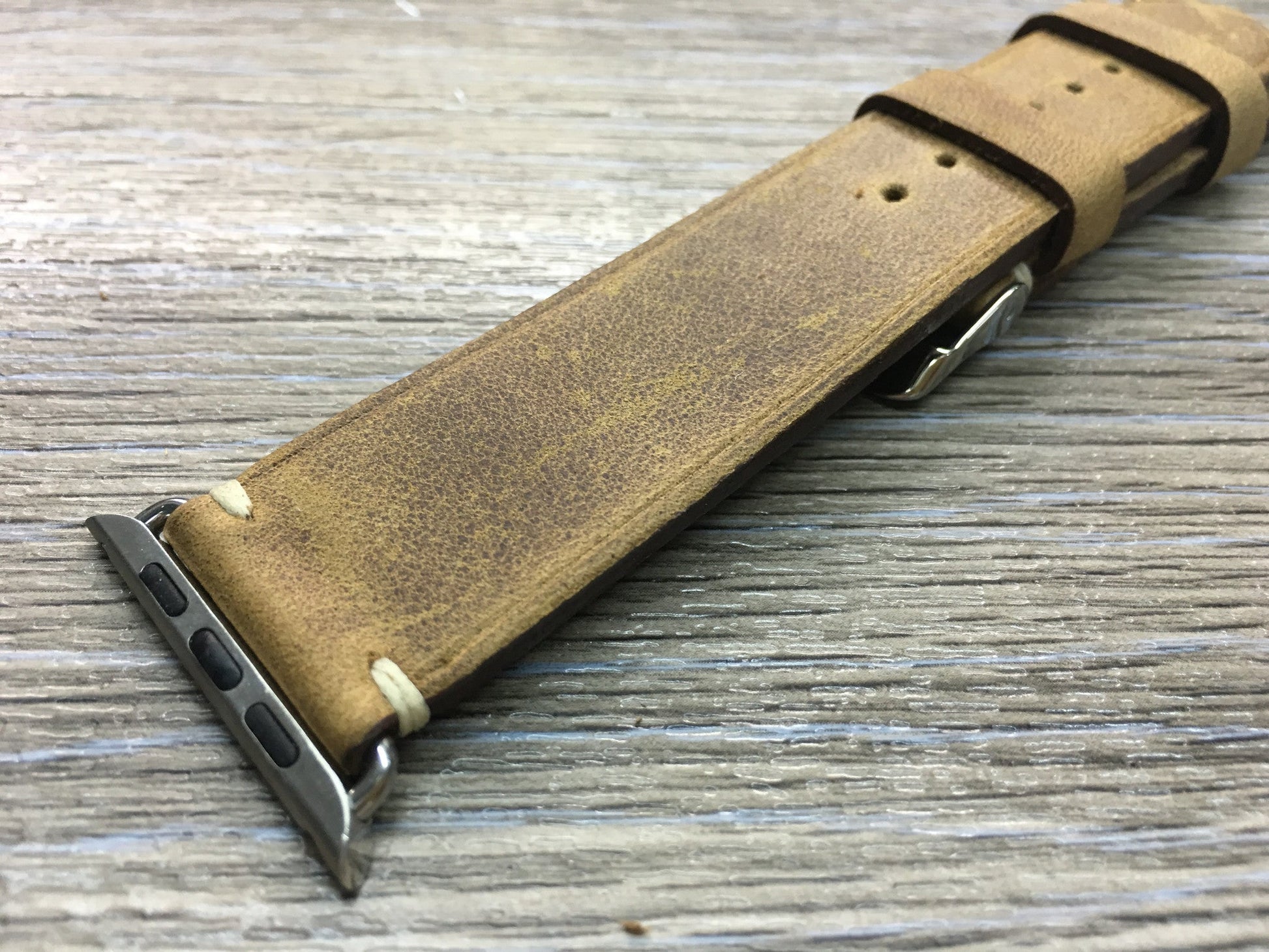 Apple Watch 44mm 40mm 42mm 38mm, Apple Watch Band Strap, Vintage Brown Leather watch strap band,FREE SHIPPING - eternitizzz-straps-and-accessories