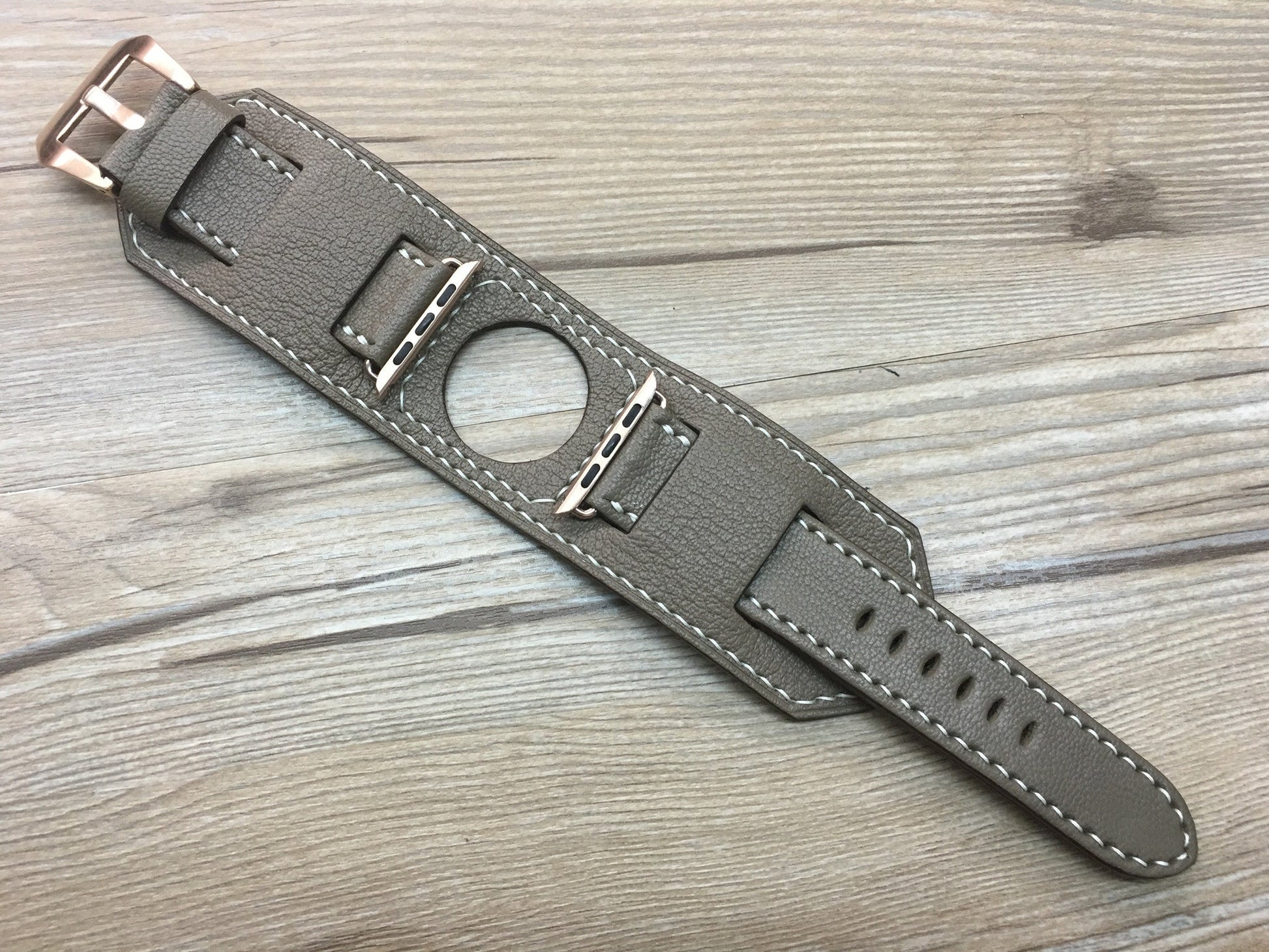 Apple Watch 44mm Rose Gold, 42mm, Apple Watch Strap & Band, Apple Watch Hermes, Elephant Grey Apple Watch 38mm 40mm - eternitizzz-straps-and-accessories