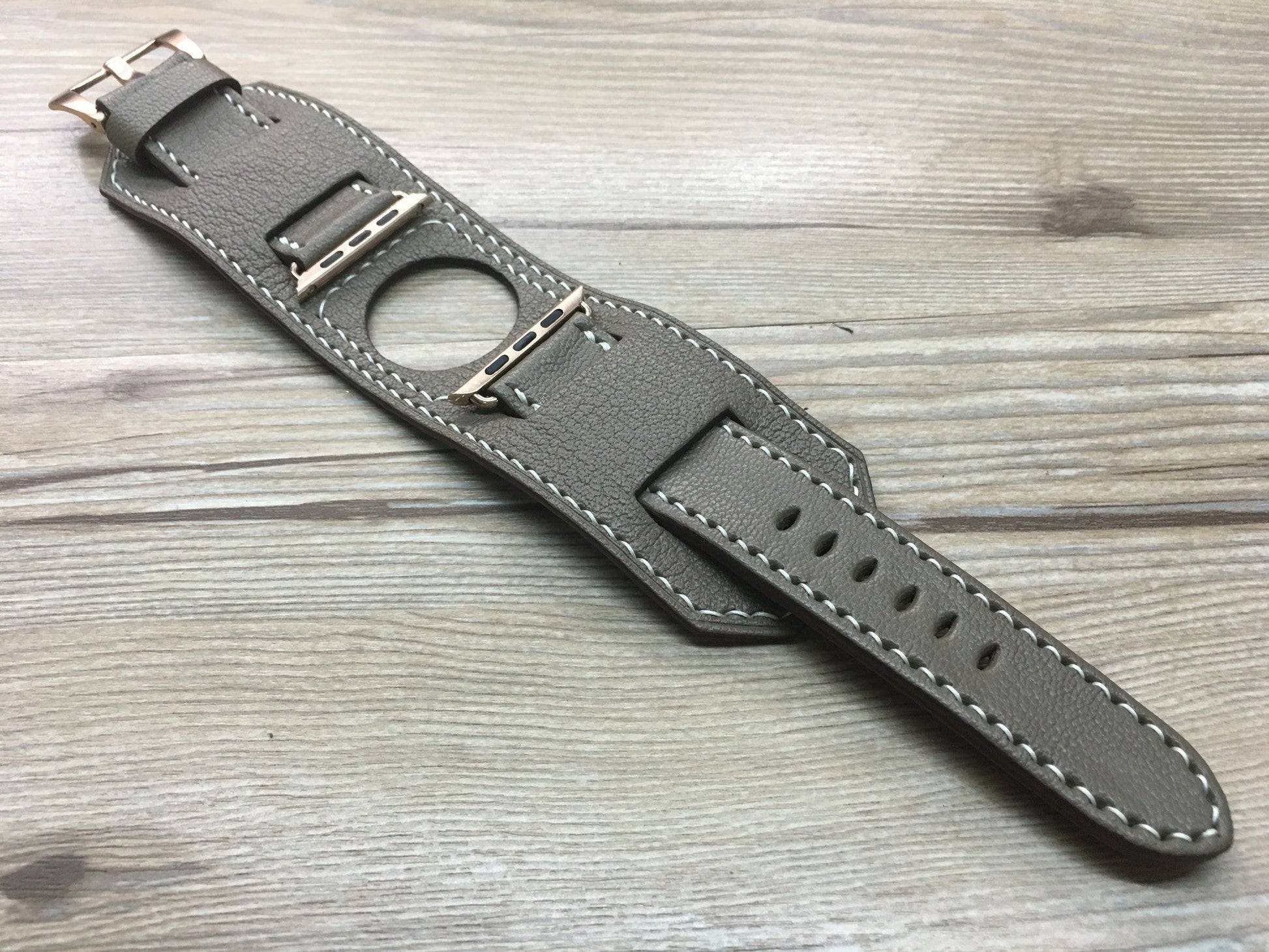 Apple Watch 44mm Rose Gold, 42mm, Apple Watch Strap & Band, Apple Watch Hermes, Elephant Grey Apple Watch 38mm 40mm - eternitizzz-straps-and-accessories