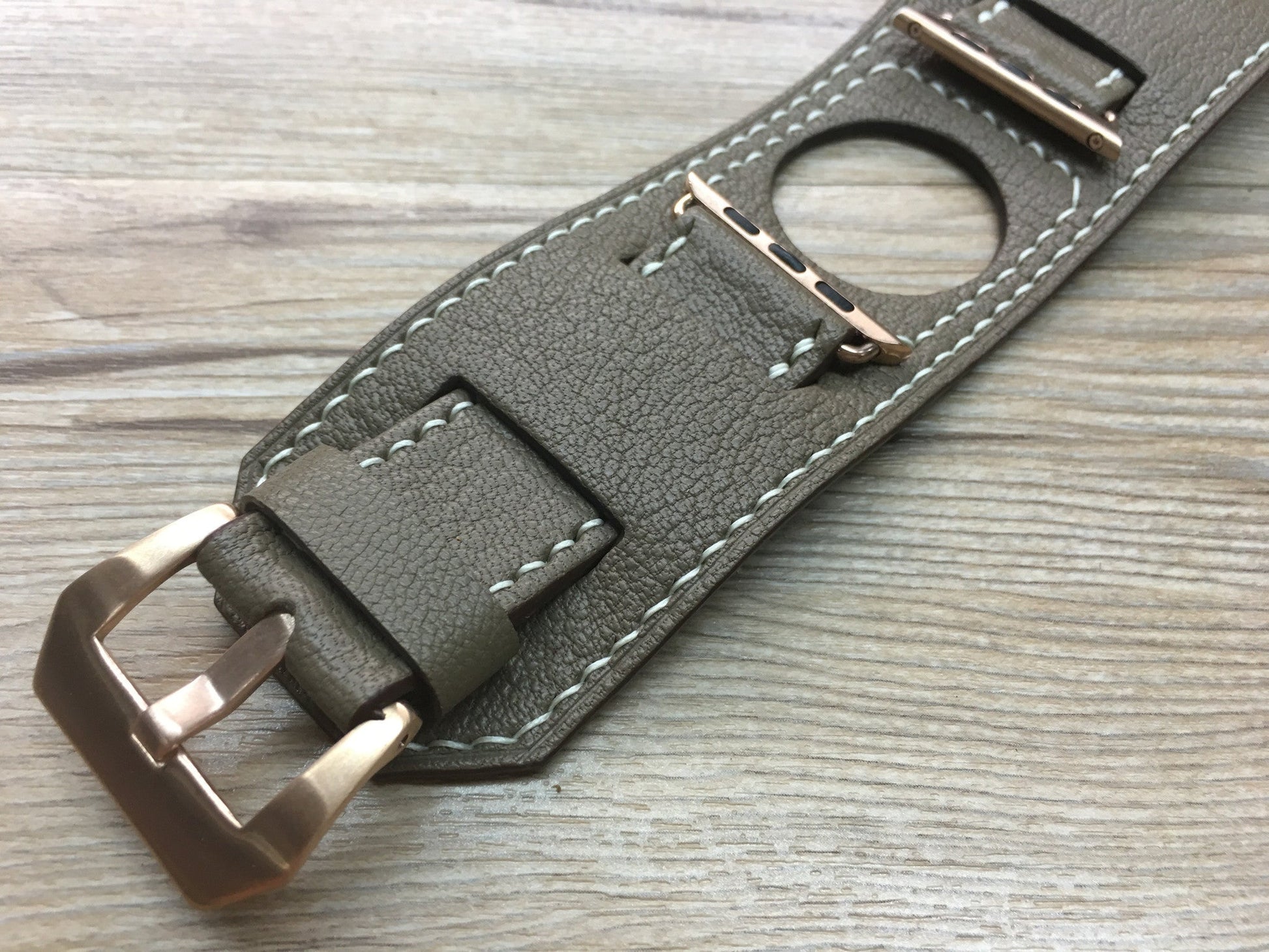 Apple Watch 44mm Rose Gold, 42mm, Apple Watch Strap & Band, Apple Watch Hermes, Elephant Grey Apple Watch 38mm 40mm - eternitizzz-straps-and-accessories