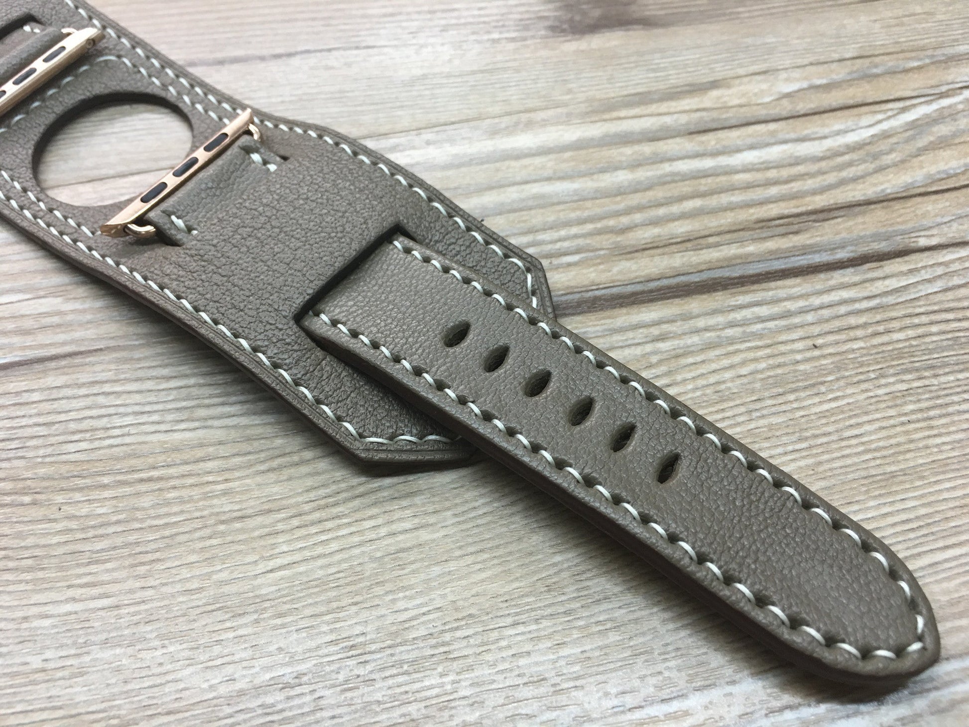 Apple Watch 44mm Rose Gold, 42mm, Apple Watch Strap & Band, Apple Watch Hermes, Elephant Grey Apple Watch 38mm 40mm - eternitizzz-straps-and-accessories