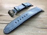 Apple watch 42mm, Blue Apple Watch band Strap, Leather Watch Band for Apple Watch 38mm, 40mm, 42mm, iwatch, series 1 2 3 4 - eternitizzz-straps-and-accessories