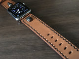 Apple Watch Stainless Steel, Apple Watch Band, Apple Watch 44mm, 40mm, Leather Watch Strap For Apple Watch 38mm, 42mm - eternitizzz-straps-and-accessories