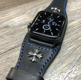 Apple Watch Bund Strap, Apple Watch Stainless Steel Black, Apple Watch Band 44mm