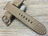 Apple Watch Band, Apple Watch 44mm 42mm Strap, Elephant Gray Leather Watch Strap For Apple Watch Hermes 38mm & Apple Watch 40mm - eternitizzz-straps-and-accessories