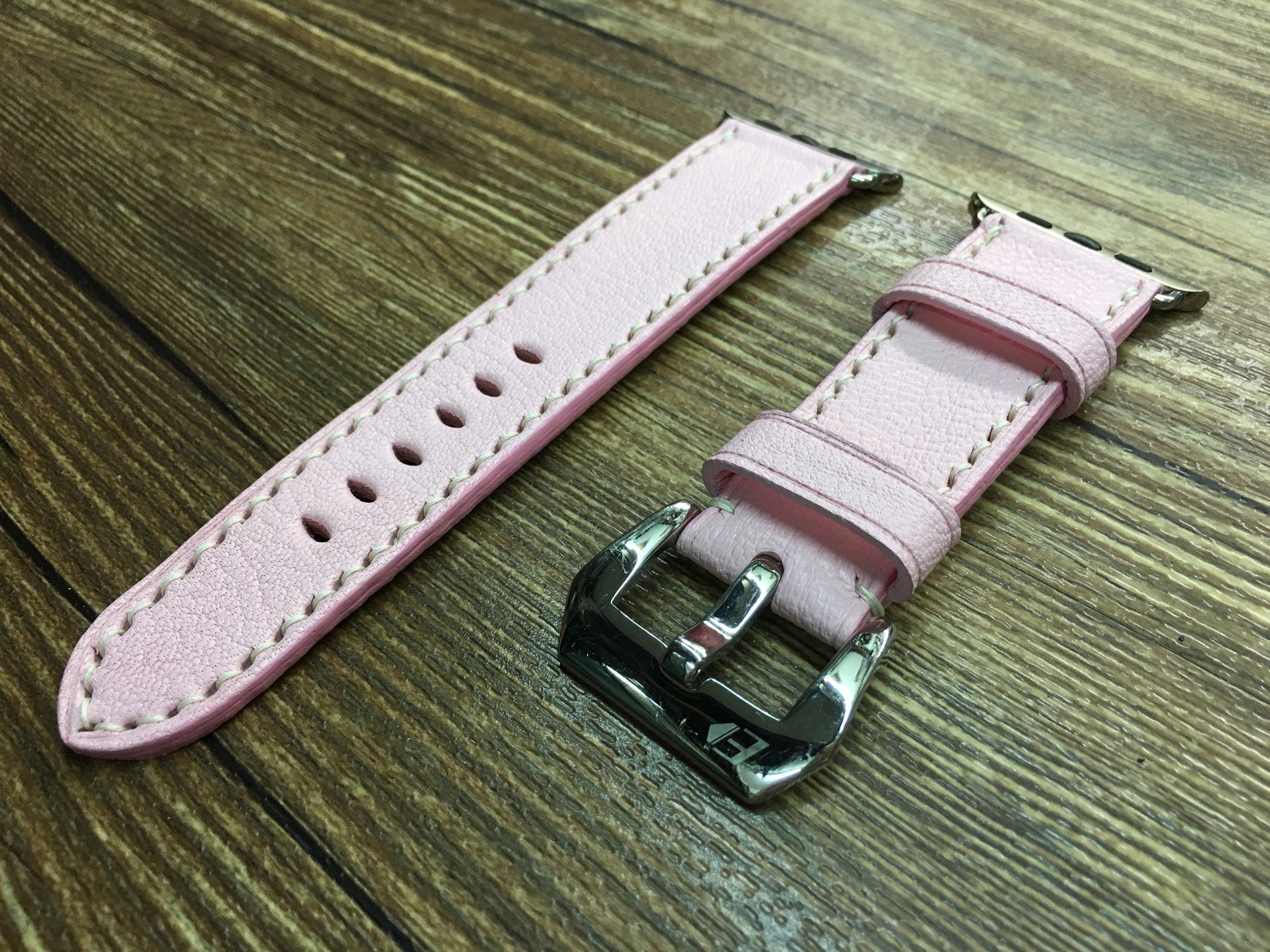 Apple Watch Band 45mm, Apple Watch Ultra Pink Leather Watch Band, Smartwatch Band 41mm, Smartwatch Band, Apple Watch Straps for Valentines Day