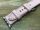 Apple Watch 44mm Gold, Apple Watch Band, Stainless Steel Silver Apple Watch 42mm, Pink Leather Watch Strap, Apple Watch Hermes - eternitizzz-straps-and-accessoriesApple Watch Band 45mm, Apple Watch Ultra Pink Leather Watch Band, Smartwatch Band 41mm, Smartwatch Band, Apple Watch Straps for Valentines Day