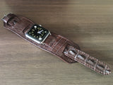 Apple Watch Band, Apple Watch 44mm 42mm, Alligator Apple Watch Strap, Apple Watch Hermes, cuff watch band for iwatch Series 1 2 3 4 - eternitizzz-straps-and-accessories