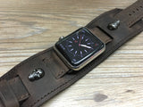 Apple Watch Band, Apple watch 44mm 42mm, Leather Watch Strap, Hermes Watch Band for Apple Watch 42mm - eternitizzz-straps-and-accessories
