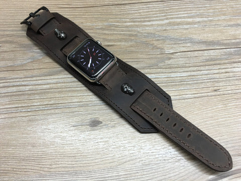 Apple Watch Band, Apple watch 44mm 42mm, Leather Watch Strap, Hermes Watch Band for Apple Watch 42mm