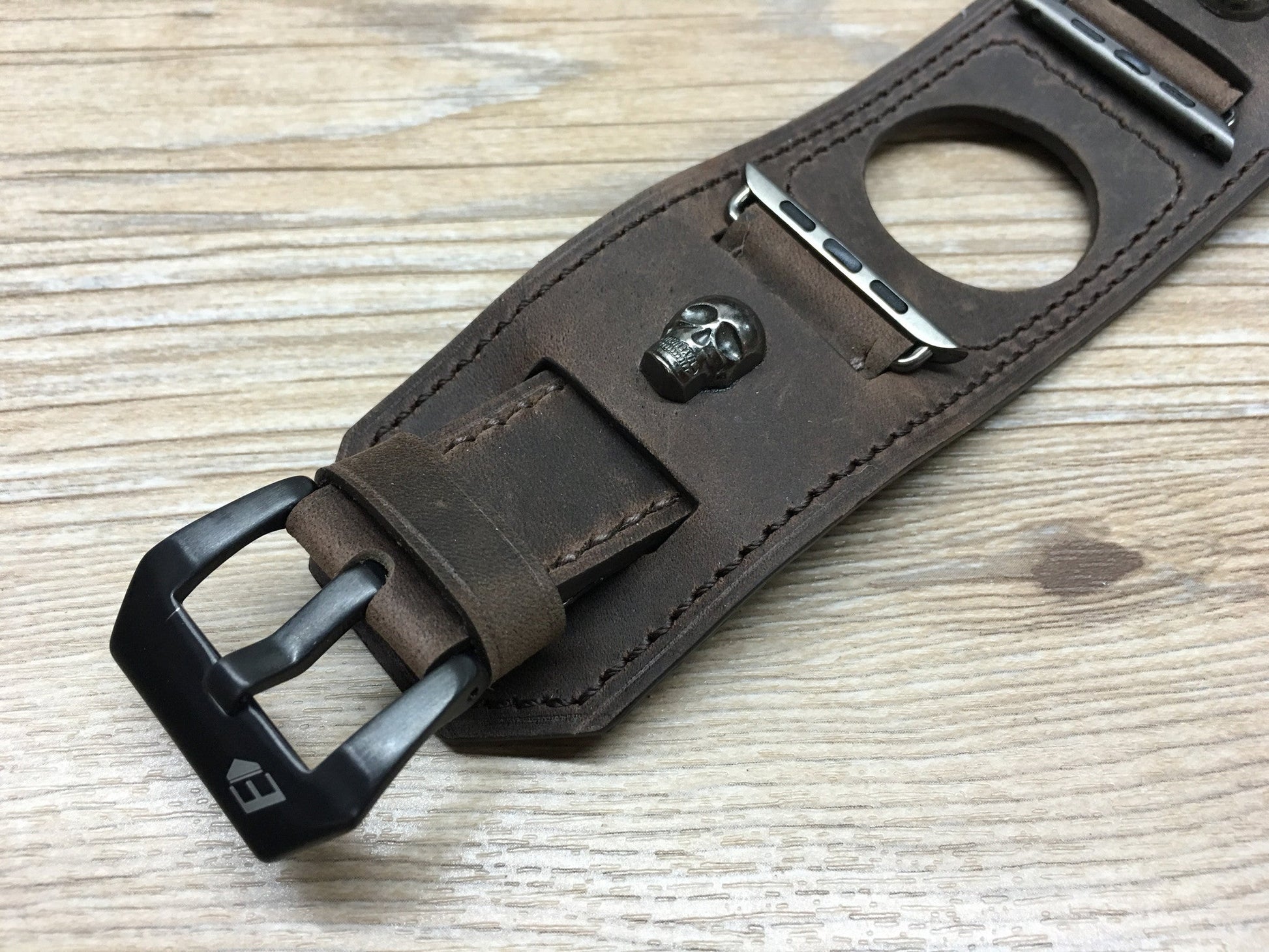 Apple Watch Band, Apple watch 44mm 42mm, Leather Watch Strap, Hermes Watch Band for Apple Watch 42mm - eternitizzz-straps-and-accessories