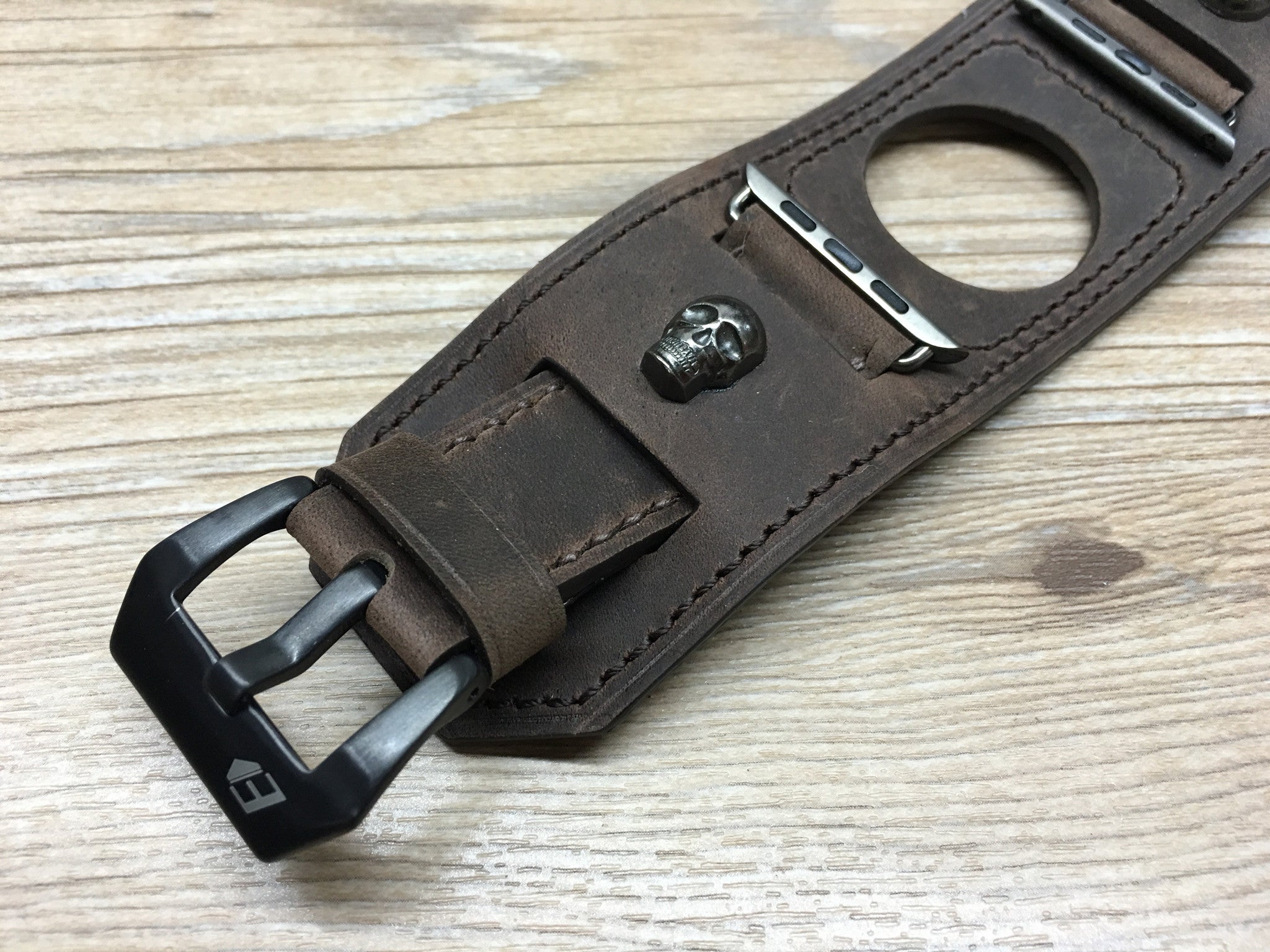 Apple Watch Band, Apple watch 44mm 42mm, Leather Watch Strap, Hermes Watch Band for Apple Watch 42mm - eternitizzz-straps-and-accessories