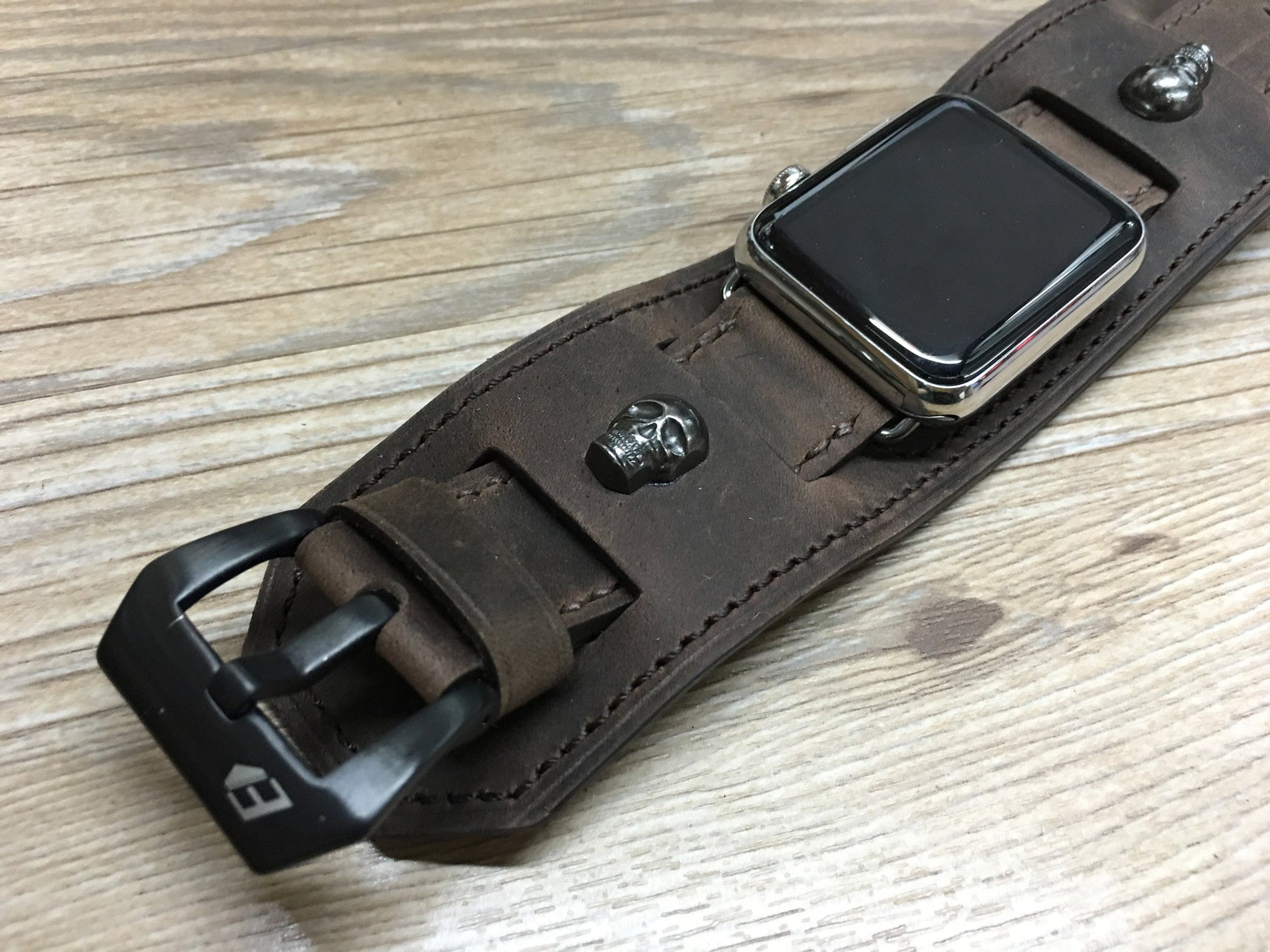 Apple Watch Band, Apple watch 44mm 42mm, Leather Watch Strap, Hermes Watch Band for Apple Watch 42mm - eternitizzz-straps-and-accessories