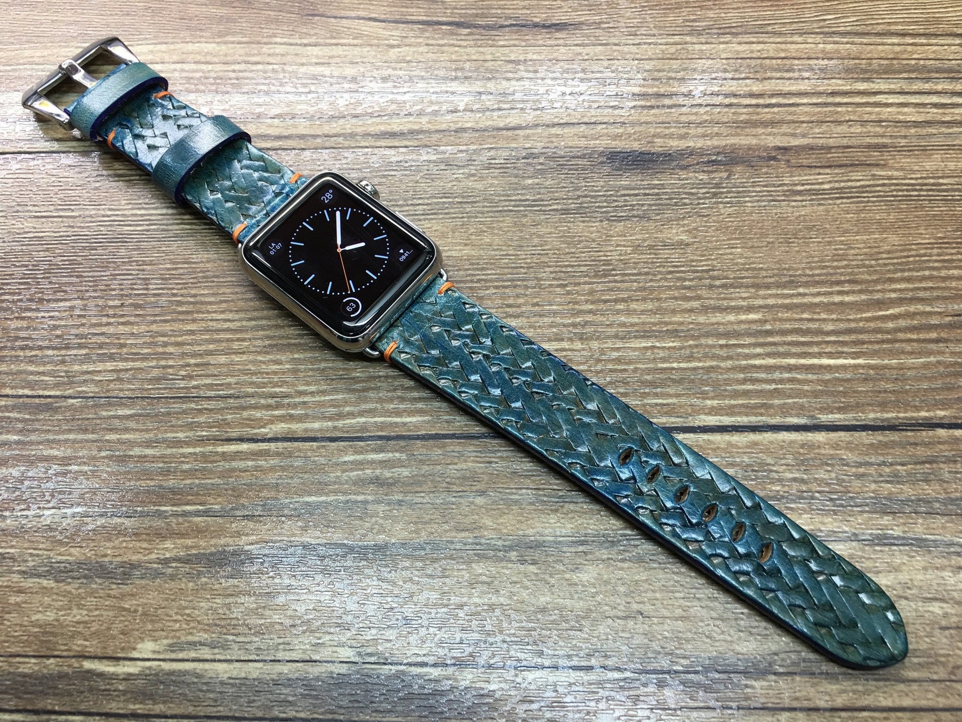 Apple Watch Band | Apple Watch Strap | Leather Craving Art Watch Band For Apple Watch 38mm & 42mm - eternitizzz-straps-and-accessories