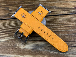 Apple Watch Band, Bart Simpson, Apple Watch 38mm 42mm, iWatch, Epsom Jaune, apple watch strap - eternitizzz-straps-and-accessories