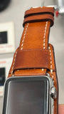 Samsung Galaxy Watch Band, Apple iWatch Band, Apple Watch Band in Aged Brown Leather for Women - Eternitizzz Watch Straps