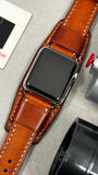 Smart Watch Band, Apple Watch 45mm Leather Bund Style Watch Straps, iWatch Wristwatch Cuff Band - Eternitizzz-Watch-Straps