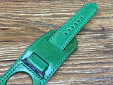 Apple Watch Band Series 6, Apple Watch Straps, iWatch Green Leather Watch Straps, Apple Watch 44mm, 42mm, Apple Watch Cuff Band, Smart watch Band for Apple, Personalise Gift idea for Christmas