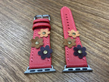 Apple Watch Band, Whoop Band 41mm 40mm, Apple Watch Band Women, Apple Watch Band Luxury, Valentines Day Gift Ideas, Apple Watch straps, Pink leather
