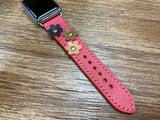 Apple Watch Band, Whoop Band 41mm 40mm, Apple Watch Band Women, Apple Watch Band Luxury, Valentines Day Gift Ideas, Apple Watch straps, Pink leather