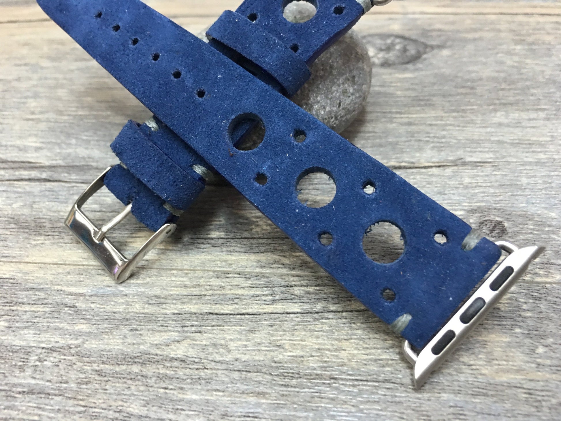 Apple Watch Space Grey 44mm 42mm, Suede Blue Apple Watch Band & Strap, Rose Gold Apple Watch, 38mm 40mm Series 1 2 3 4 - eternitizzz-straps-and-accessories