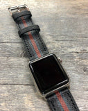 Gucci Pattern Apple Watch Band, Gucci Red Green Stripe, Apple Watch 44mm, iWatch Series 5
