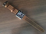 Apple Watch 44mm, 40mm, Apple Watch Band, Strap, Vintage Brown, Leather Watch Strap For Apple Watch 38mm & Apple Watch 42mm - eternitizzz-straps-and-accessories