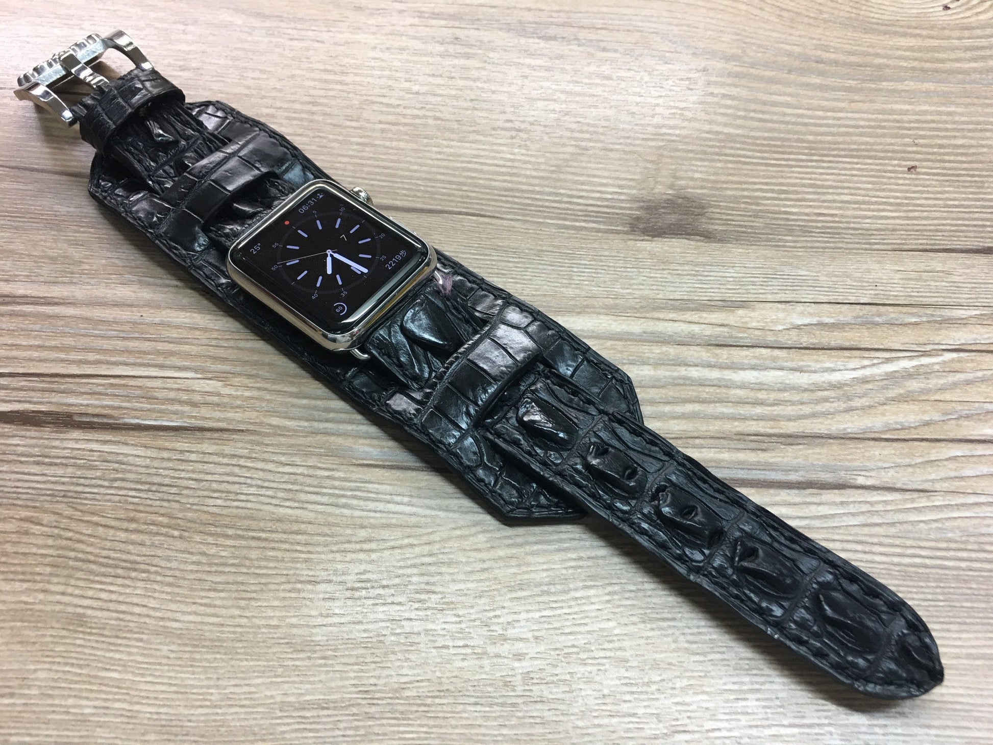 Apple Watch 44mm 42mm, Apple Watch Band, Alligator Apple Watch Strap