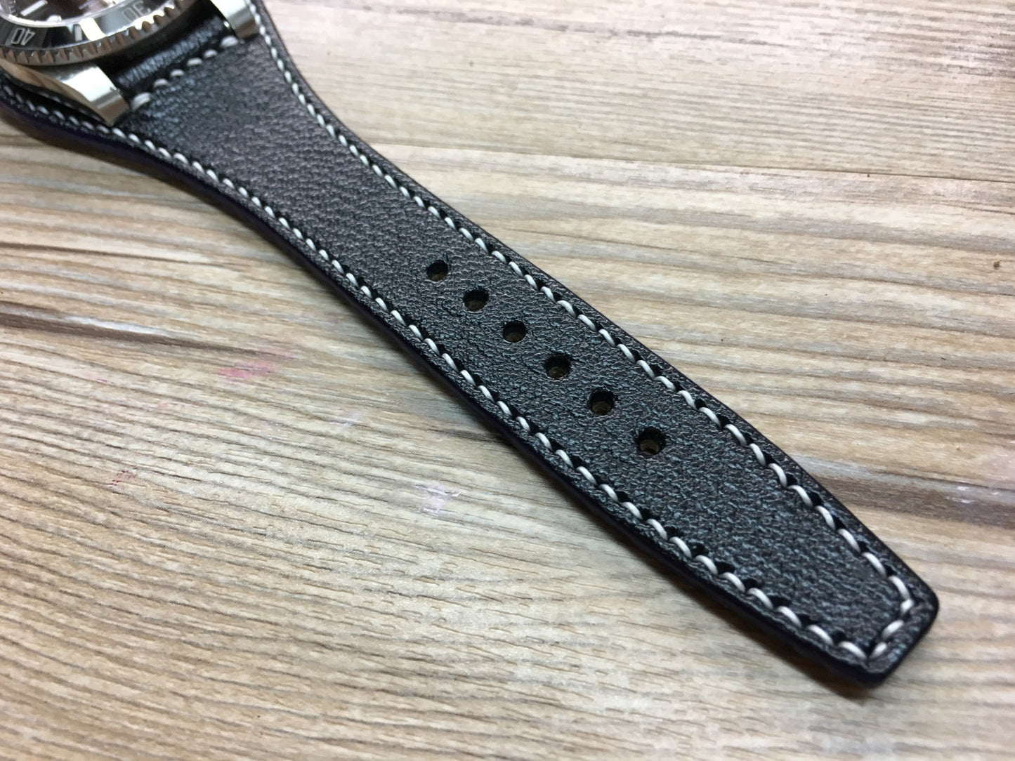 Wholesale Elegance Leather 17 mm Wristwatch Strap CN207116BSBK_K0029845 main image 1