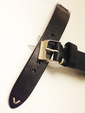 19mm Leather watch Strap, 20mm Black Watch Band, Genuine Leather Watch Strap, Mens Wrist Watchband replacement