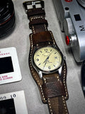 Cuff Band, Watch Strap, Watch Strap Leather, Brown Leather Watch Band, Wrist straps 20mm 22mm, Handmade Leather Wrist Watch Band Replacement