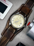 Cuff Band, Watch Strap, Watch Strap Leather, Brown Leather Watch Band, Wrist straps 20mm 22mm, Handmade Leather Wrist Watch Band Replacement