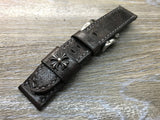Panerai Watch Band, Leather watch strap 24mm, 26mm watch strap replacement, Distress Brown watch band, leather watch strap - eternitizzz-straps-and-accessories