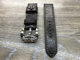 Panerai Watch Band, Leather watch strap 24mm, 26mm watch strap replacement, Distress Brown watch band, leather watch strap - eternitizzz-straps-and-accessories