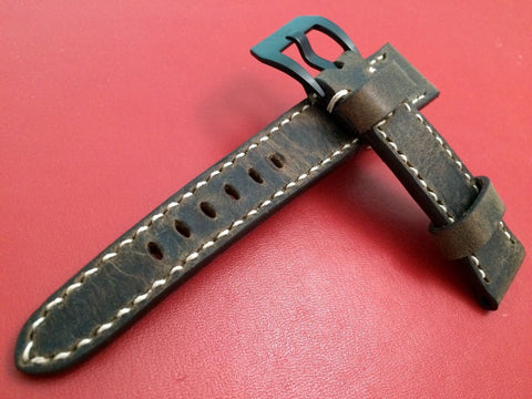 Dark Brown Leather Watch Straps 22mm - compatible with Bremont Watches, Valentines Day Gift Ideas