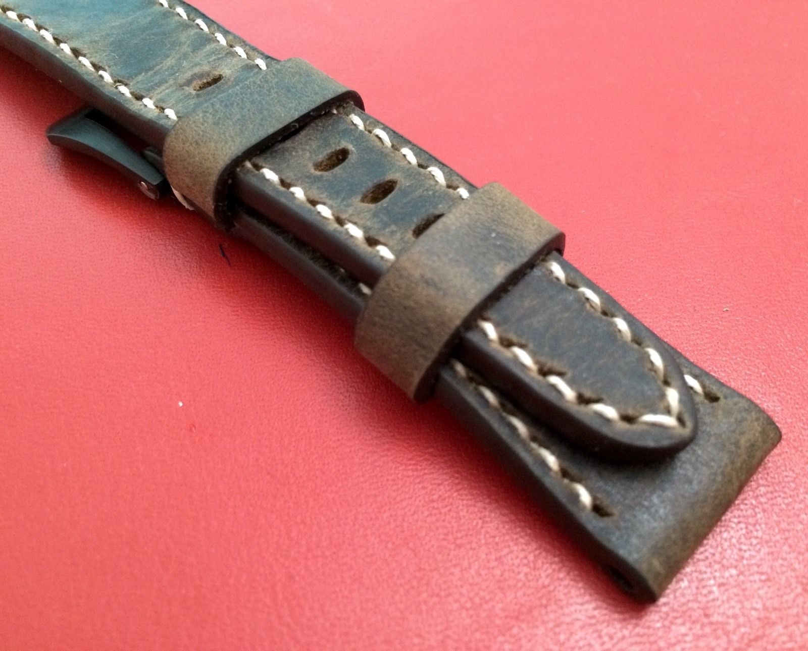 Real Leather Strap for Bremont watches (Dark Brown Color) 22mm/18mm - eternitizzz-straps-and-accessories