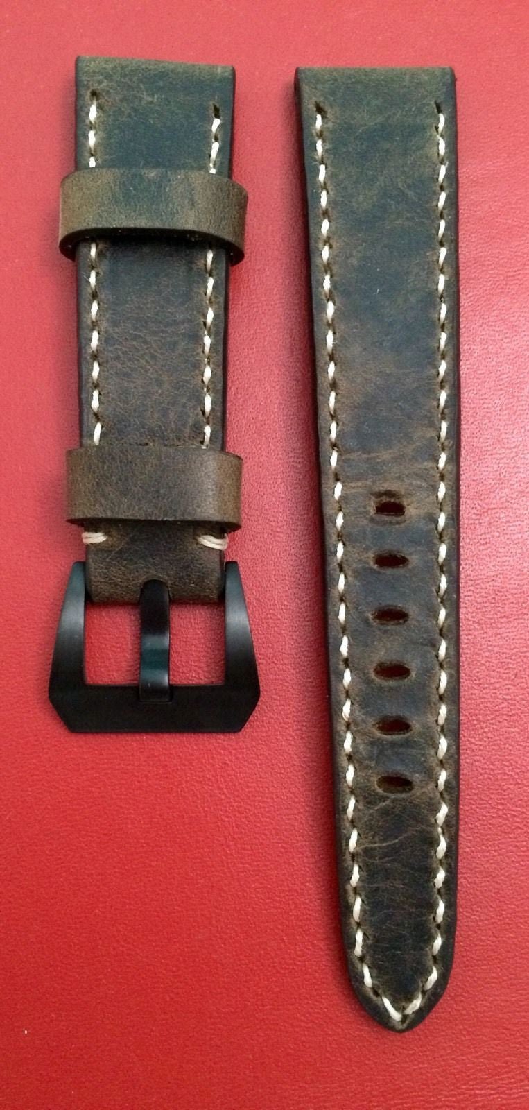 Real Leather Strap for Bremont watches (Dark Brown Color) 22mm/18mm - eternitizzz-straps-and-accessories